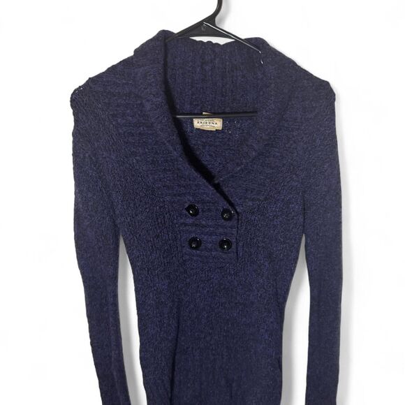 Arizona Small Deep Purple Cozy Knit Sweater Dark Academia - Picture 2 of 5